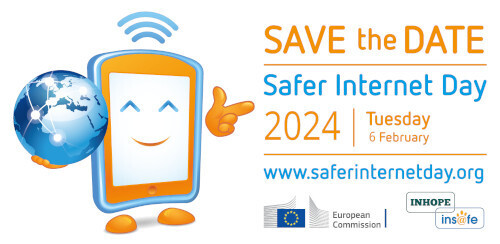 Save the date. Safer Internet Day 2024. Tuesday 6th February