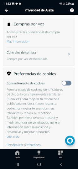 Configuración Alexa