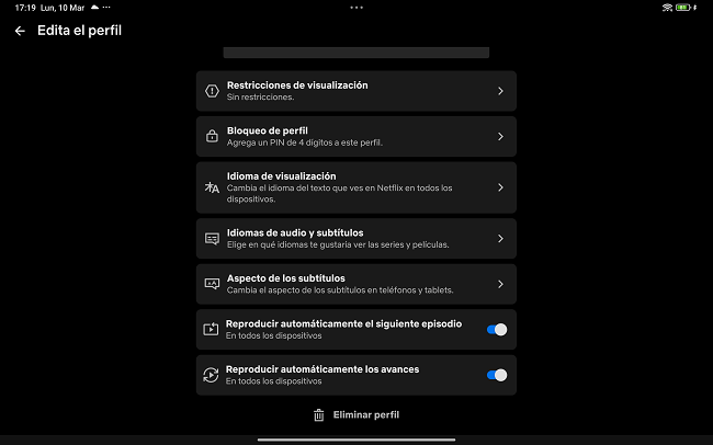 Desactivar la reproducción automática Netflix