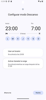 Configurar modo descanso Android