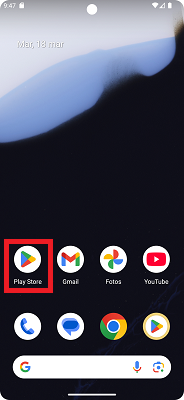 Pantalla principal Android