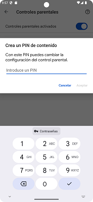 Crea un PIN de contenido Android