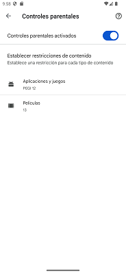 Controles parentales Android
