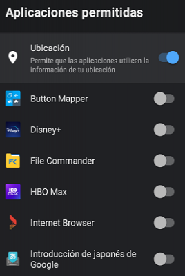 Aplicaciones permitidas Android TV