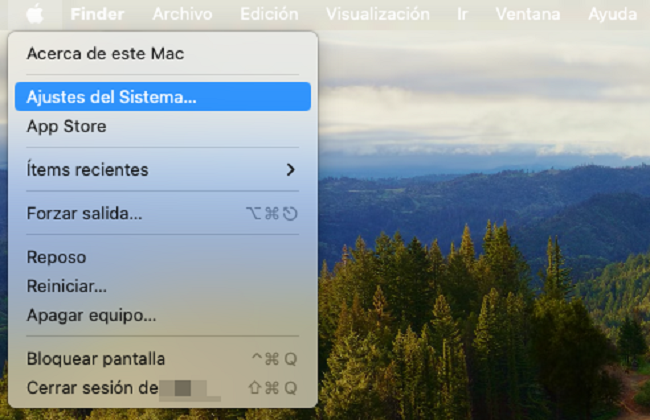 Ajustes del sistema MacOS