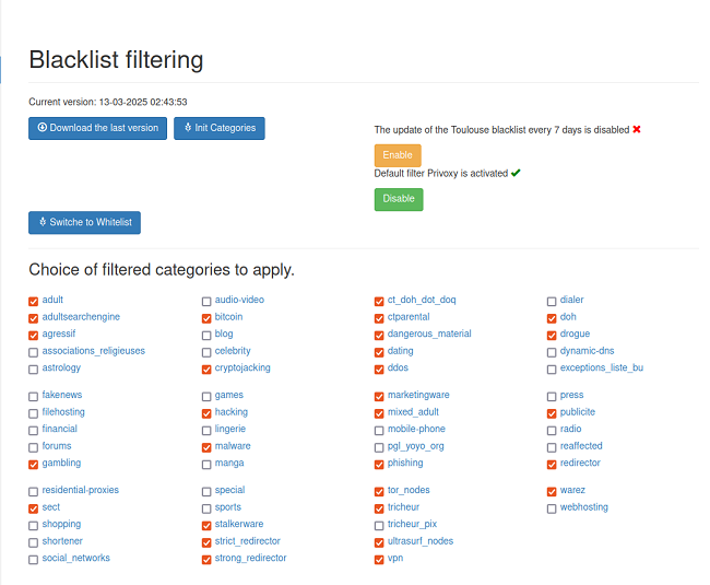 Lista negra CTparental