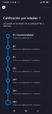 Calificación por edades Disney+