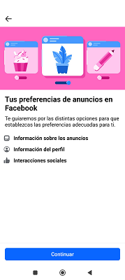 Preferencias de anuncios Facebook