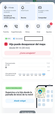 Panel de control adulto FamilyLocator