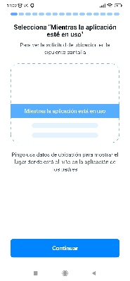 Permitir acceso a la ubicación FindMyKids