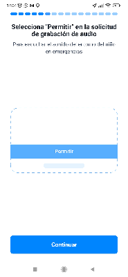 Permitir la grabación de audio FindMyKids