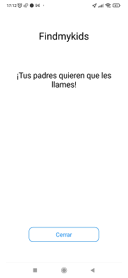 Aviso de llamada a los padres FindMyKids