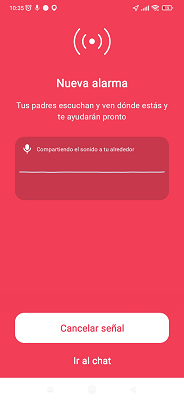 Nueva alarma SOS FindMyKids