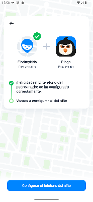 Dispositivo del adulto vinculado FindMyKids