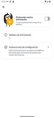 Protección contra eliminación FindMyKids