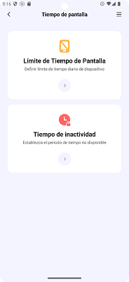 Tiempo en pantalla FamiSafe