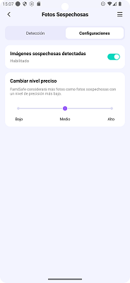 Fotos sospechosas FamiSafe