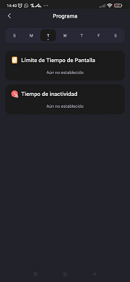 Notificación uso de aplicaciones FamiSafe