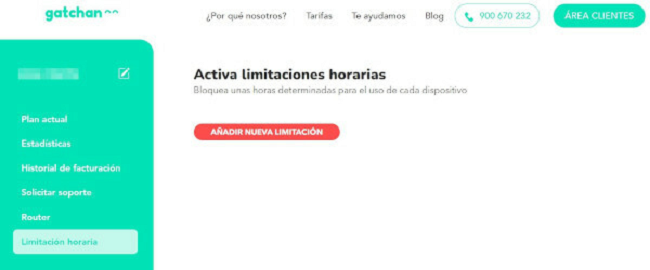 Activar limitaciones horarias Gatchan
