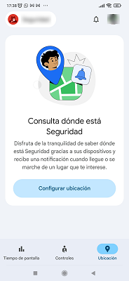 Configurar ubicación Google Family Link