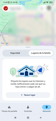 Activar compartir ubicación Google Family Link