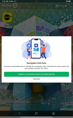 Navegador seguro KidsPlace