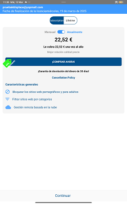 Navegador seguro KidsPlace