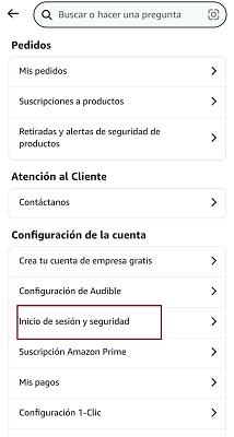 Ajustes dentro de Amazon Kindle