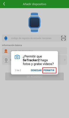 Permitir realizar fotos y vídeos Leotec Kids Way GPS Setracker