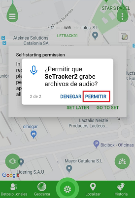 Permitir grabar audio Leotec Kids Way GPS Setracker