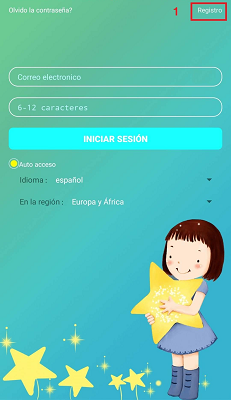 Pantalla de inicio de sesión Leotec Kids Way GPS Setracker