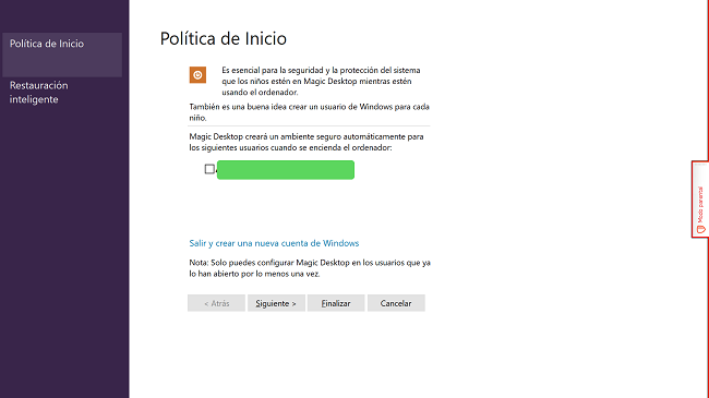 Crear perfil Magic Desktop