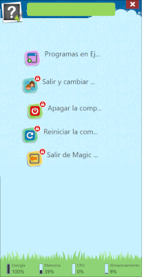 Funciones del equipo Magic Desktop