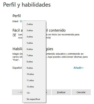 Perfil y habilidades Magic Desktop