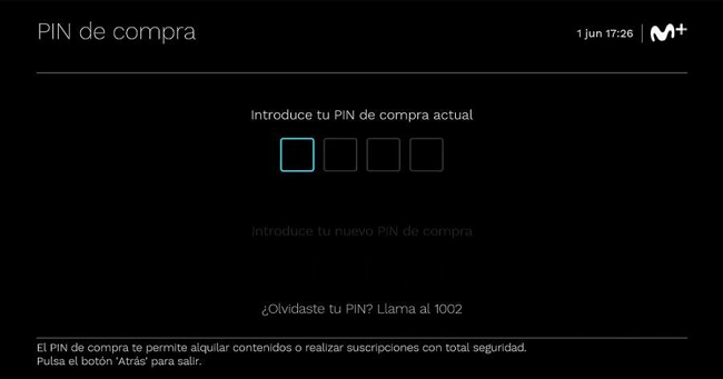 PIN de compra Movistar Plus+