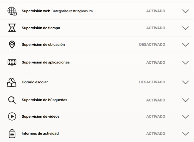 Configuración Norton Family