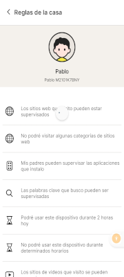 Reglas de casa de Norton Family