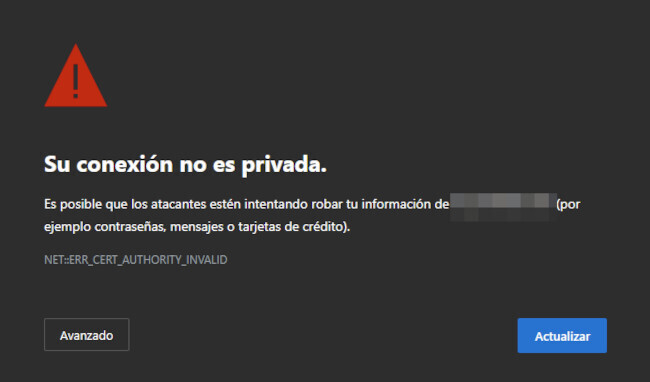 Mensaje de bloqueo OpenDNS FamilyShield