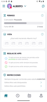 Pantalla de inicio OurPact
