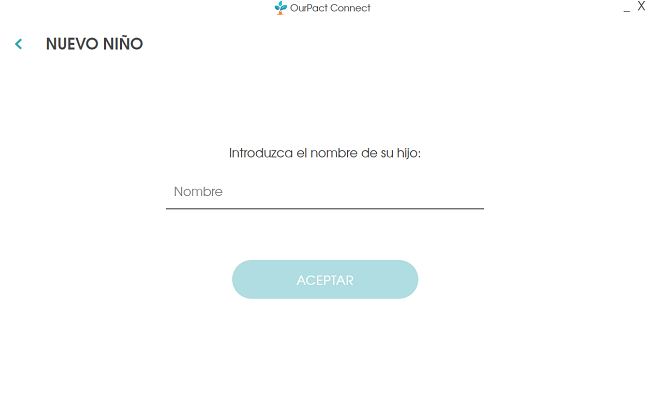 Nuevo niño OurPact