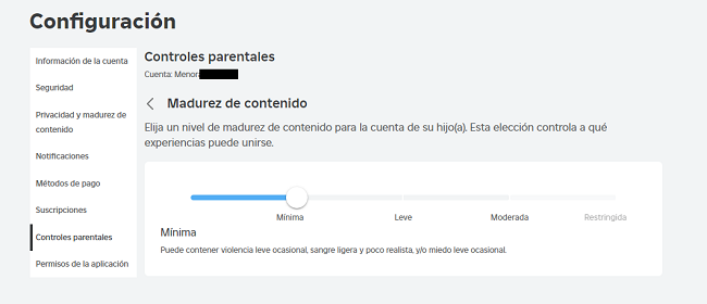 Filtro de contenido Roblox