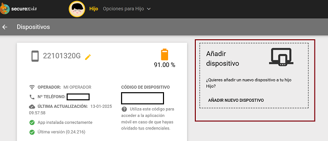 Dispositivos SecureKids
