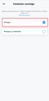Contactar conmigo Snapchat