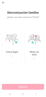 Sincronización familiar de TikTok