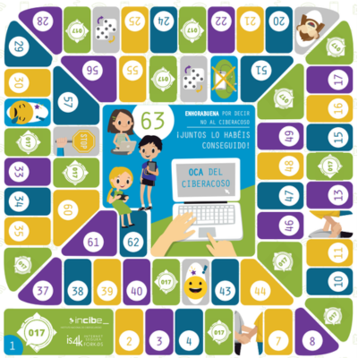 Juego de mesa: la oca del ciberacoso