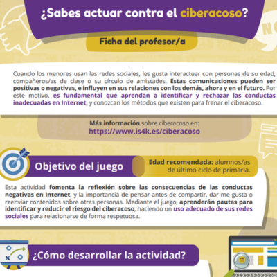 ¿Sabes actuar contra el ciberacoso?