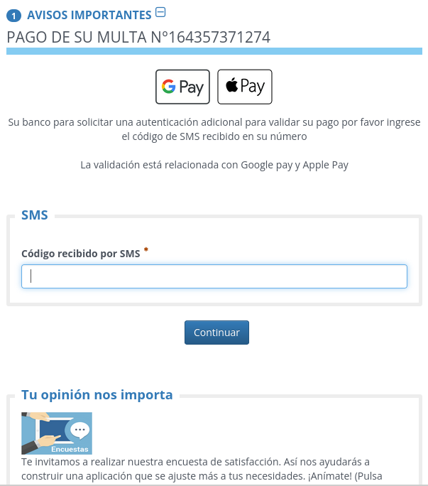 La imagen representa un supuesto doble factor de autenticación que nunca ocurrirá debido a que en este paso los ciberdelincuentes ya han obtenido la información de las víctimas. Este paso lo realizan para dar credibilidad al fraude.