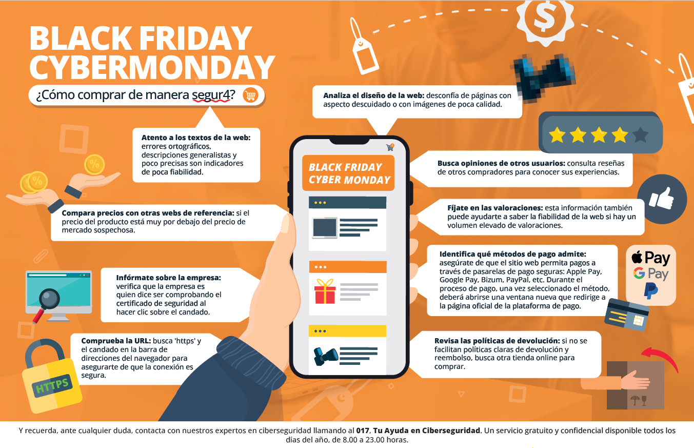 Infografía - Cómo comprar de manera segura en Black Friday y CyberMonday  target=